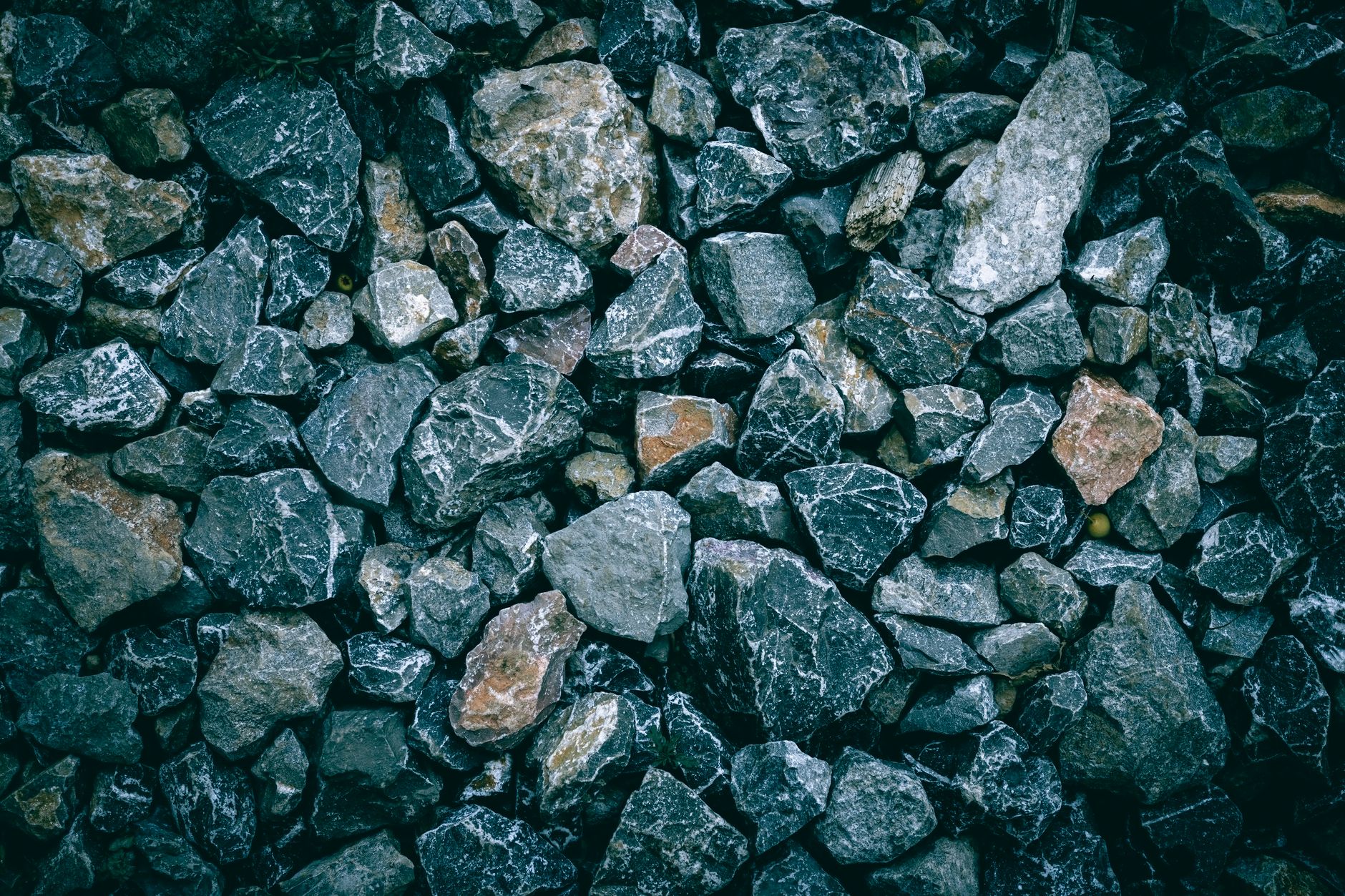 rocks on a ground